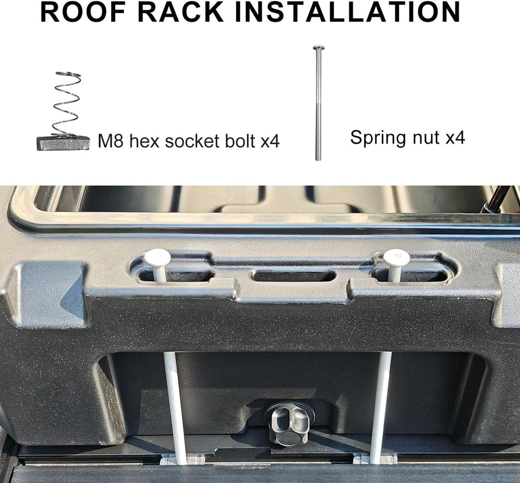 RUGCEL 58QT Waterproof Dry Box - Heavy-Duty Overland & Off-Road Storage Case for Car Camping Equipment, Roof Gear & Vehicle Luggage,41in*17in*8.5in