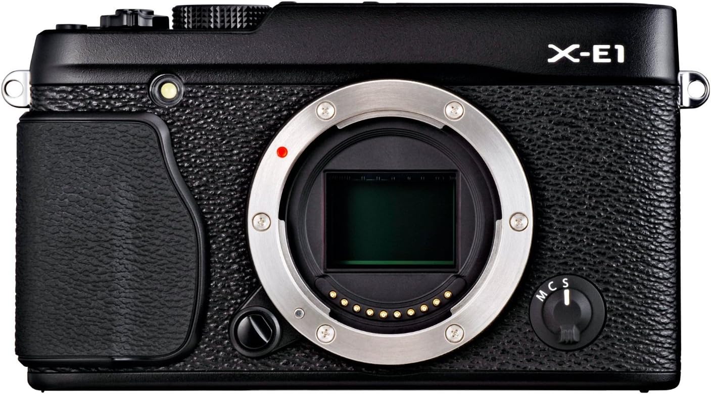 Fujifilm X-E1 16.3MP Compact System Digital Camera with 2.8-Inch LCD - Body Only (Black)