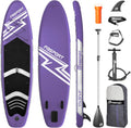FBSPORT 11' Premium Stand Up Paddle Board, Yoga Board with SUP Accessories & Carry Bag | Wide Stance, Surf Control, Non-Slip Deck, Leash, Paddle and Pump for Youth & Adult