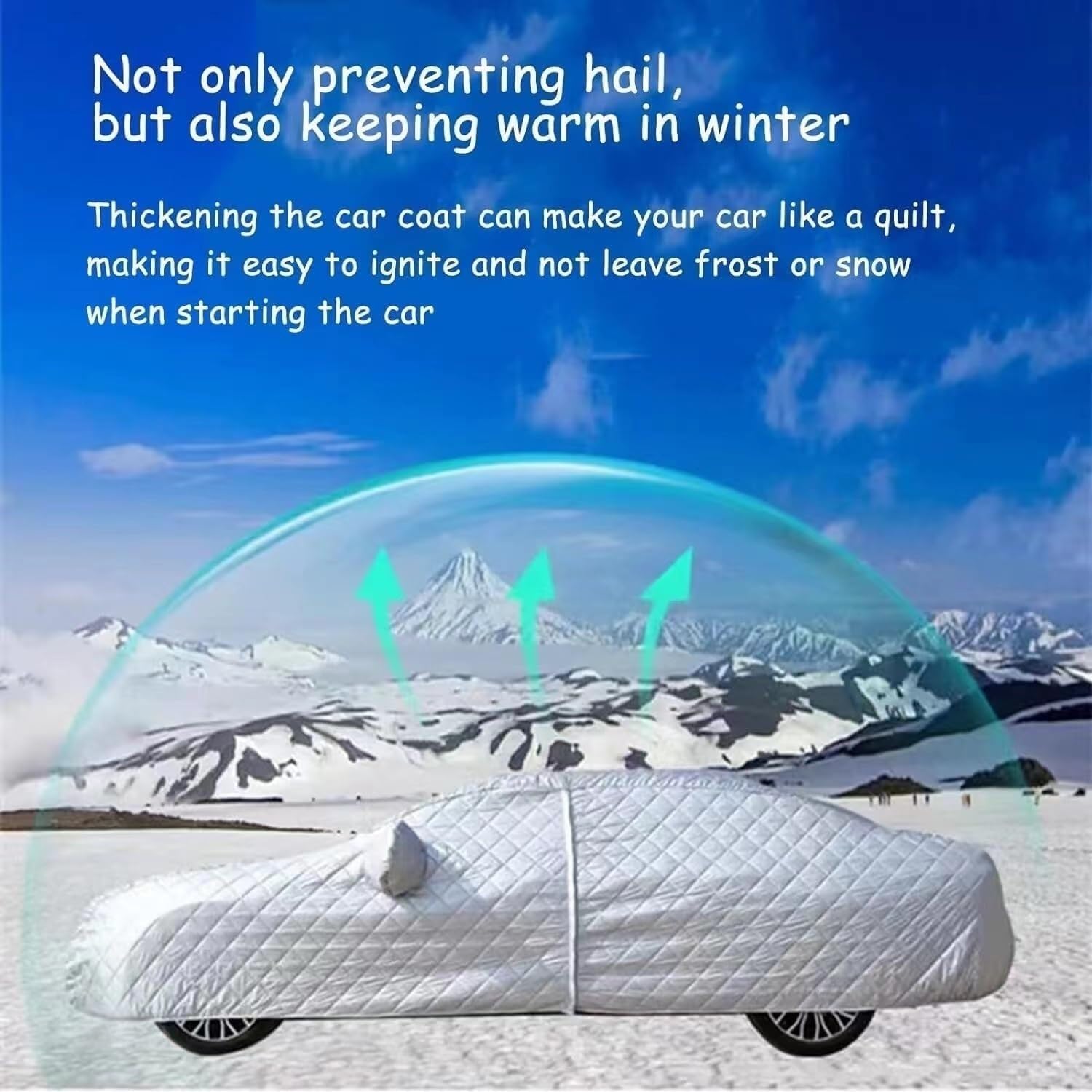 Hail Protector Car Cover Custom Fit for VW Golf Cabrio MK1 1979-94, Hail car Cover with Cotton, Windproof Rain Snow Protection, with Zipper Doorxxx2t