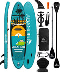 Abahub Inflatable SUP, Wide 10'6' x 31'/34' iSUP, Standup Paddleboard with Adjustable SUP Kayak Paddle, for Yoga, Paddle Board, Kayaking, Surf, Canoe, Fishing