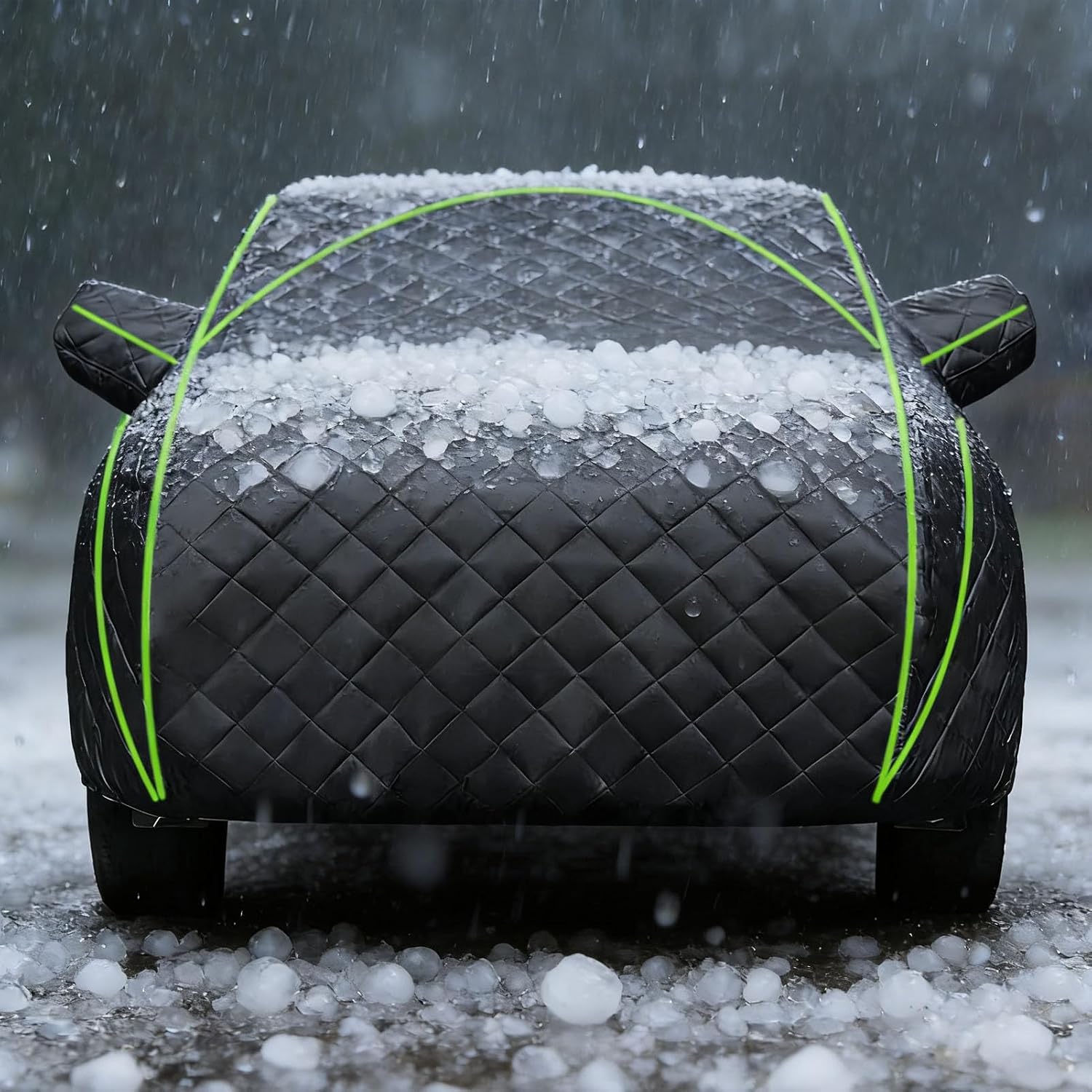 Thickened Cotton Hail Protector Car Cover Outdoor Covers for Golf 5 2003-2009, Breathable All-Weather Anti Hail Car Cover UV-Proof Rain-Proof Scratch-Proof