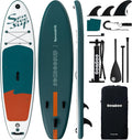 Inflatable Stand Up Paddle Board Includes Paddle, Dual Action Pump, and Accessories 11ft Lightweight iSUP, 33'*6' Wide Stable Design, Anti-Slip EVA Deck, Paddle Board for Adults