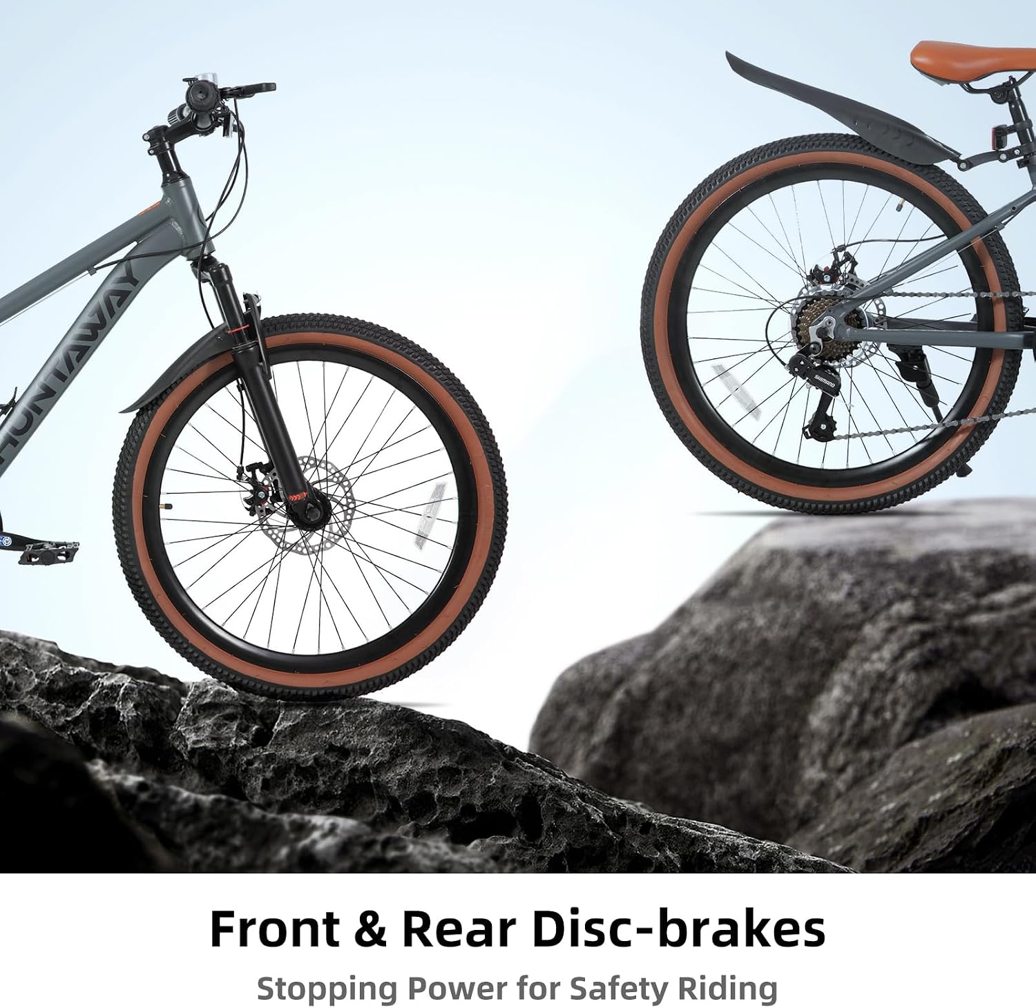 KEANO Huntaway 20 24 Inch Kids Bike for Boys & Girls Ages 7-12 Years Hardtail Mountain Bike for Kids with Aluminum Frame and 7-Speed Drivetrain Children Bicycle