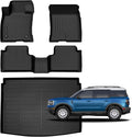 for Ford Bronco Sport Floor Mats 2021 2022 2023 2024 2025 2026,Car Mats for Ford Bronco Sport All Weather Floor Mats Cargo Liner Accessories Anti-Slip Car Mat 2021-2026