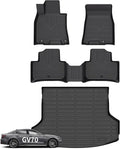 Wayhigh® Floor Mats & Cargo Liner for Genesis GV70 2022-2026 (Not fit Electrified GV70), All Weather TPE Car Mats Waterproof Heavy Duty Floor Liners, Floor Mats Custom Fit for GV70 Accessories