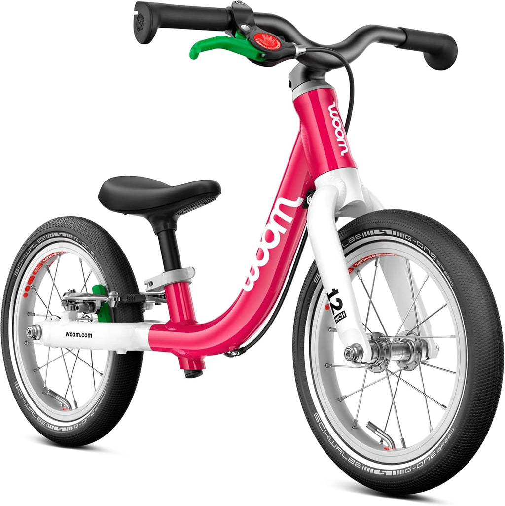 woom GO 1 & GO 1 Plus Balance Bike for Toddlers & Kids 18 Month to 4.5 Years Old, 12-Inch & 14-Inch Lightweight Bicycles for Boys & Girls