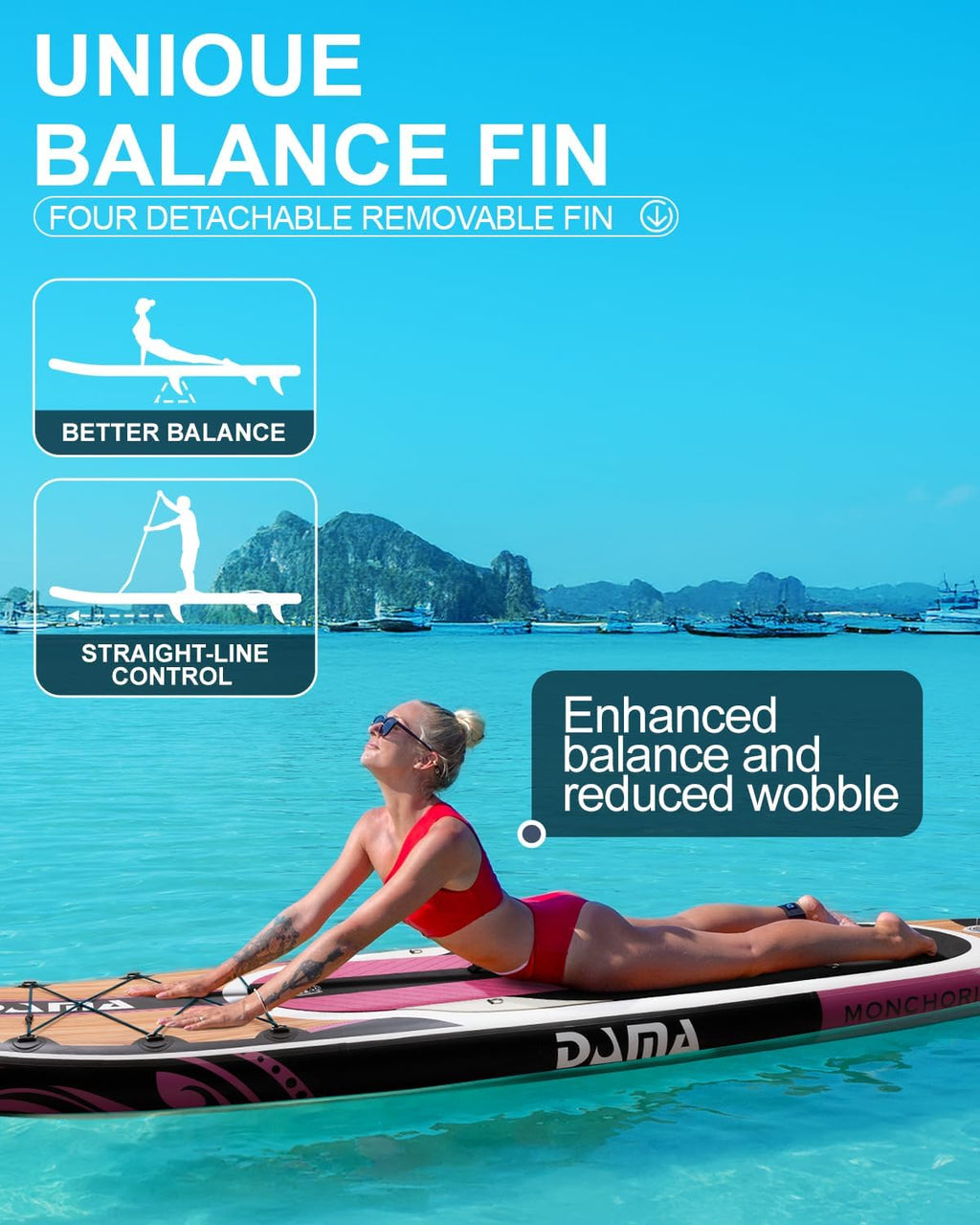 DAMA 11'*34'*6' Stand Up Paddle Board, Inflatable Paddle Board,Inflatable Paddle Boards for Adults w/a Wide, Smooth and Non Slip Deck, Versatile Styles, Suitable for Adults