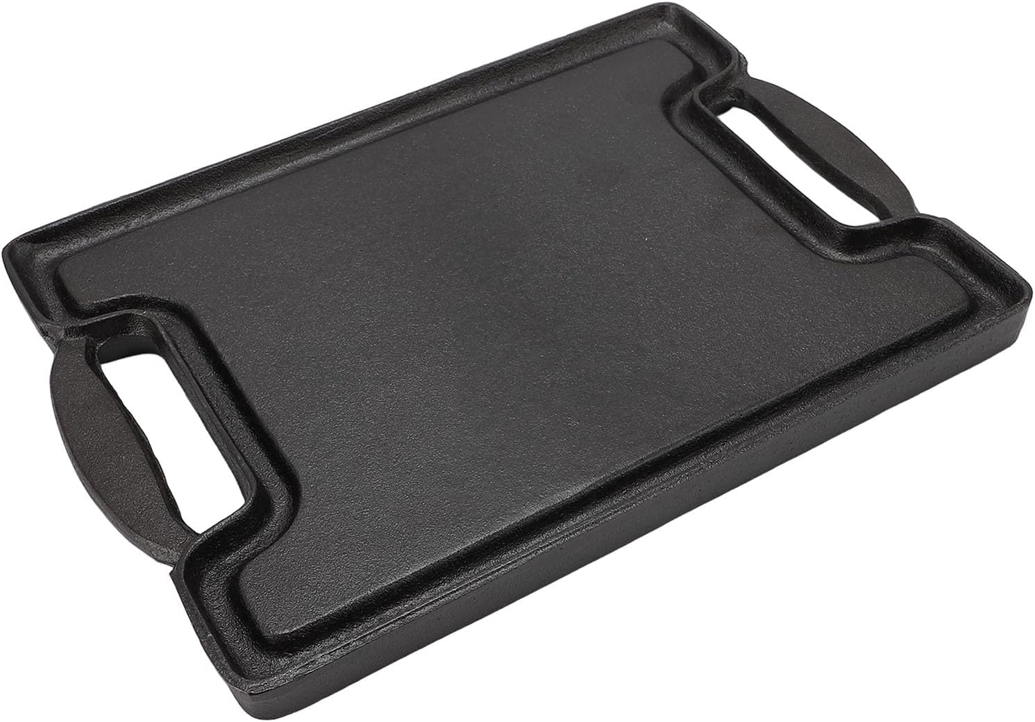Grilling Plate,Rectangular Cast Iron Indoor Barbecue Griddle Korean BBQ Grill Pan Barbecue Skillet Pan Cooking Grill Plate Steaks Baking Tray Non Stick Griddle for Family Dinning