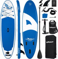 Quashley Inflatable Stand Up Paddle Board,Inflatable Paddleboards 32/34 Inch Wide,All Around SUP for Beginners with Lightweight Paddle,Hand Pump,Backpack,Leash,Durable & Portable iSUP Board