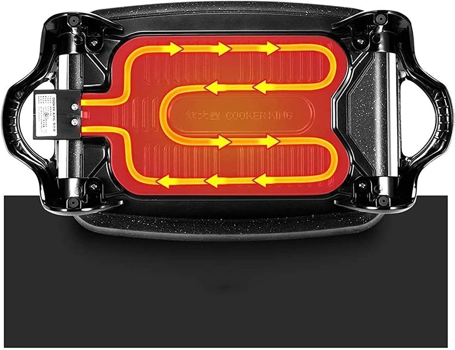 Indoor Korean Barbecue Grill Barbecue Pot Electric Hot Pot Multi-Function Electric Cooker Household Electric Frying Pan Electric Skillet Roasting Integrated 7L Large Capacity,Portable Nonstick G
