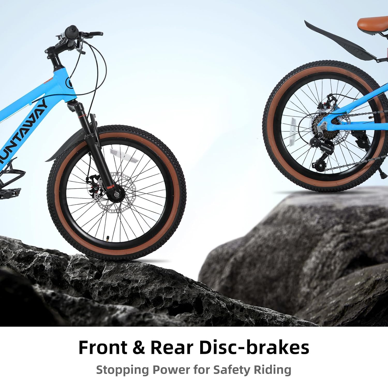 KEANO Huntaway 20 24 Inch Kids Bike for Boys & Girls Ages 7-12 Years Hardtail Mountain Bike for Kids with Aluminum Frame and 7-Speed Drivetrain Children Bicycle