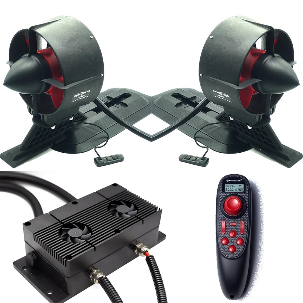 New 24V Underwater Thruster U92 Set With Cooling Fan,RC and ESC,52.1lbs Thrust Brushless Motor,for Kayaks,Inflatable Boats,Paddle Boards,Fishing Boats