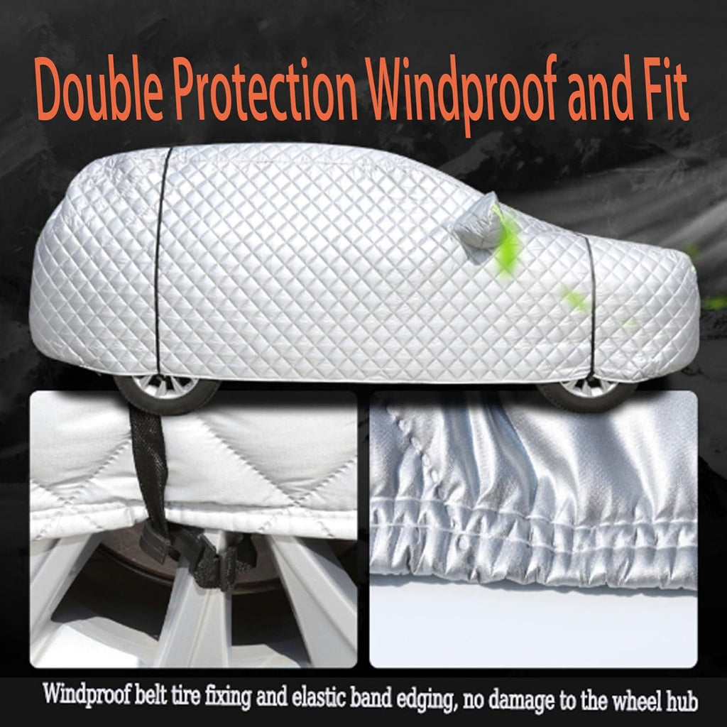 Winter Heavy Duty Car Cover for VW Golf Cabrio MK1 1979-94– 5-Layer Waterproof All-Weather Car Cover for Hail Protection Snowproof, Windproof, UV & Sun Protection