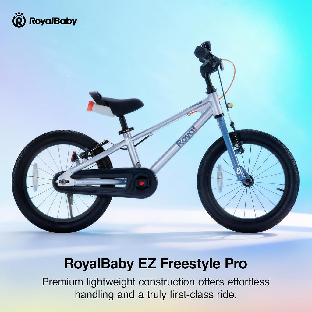 RoyalBaby EZ Kids Bike 12 14 16 18 20 Inch Balance Pedal 2-in-1 Training Bicycle Boys Girls Ages 3 to 12 Years Easy Learn for Beginners