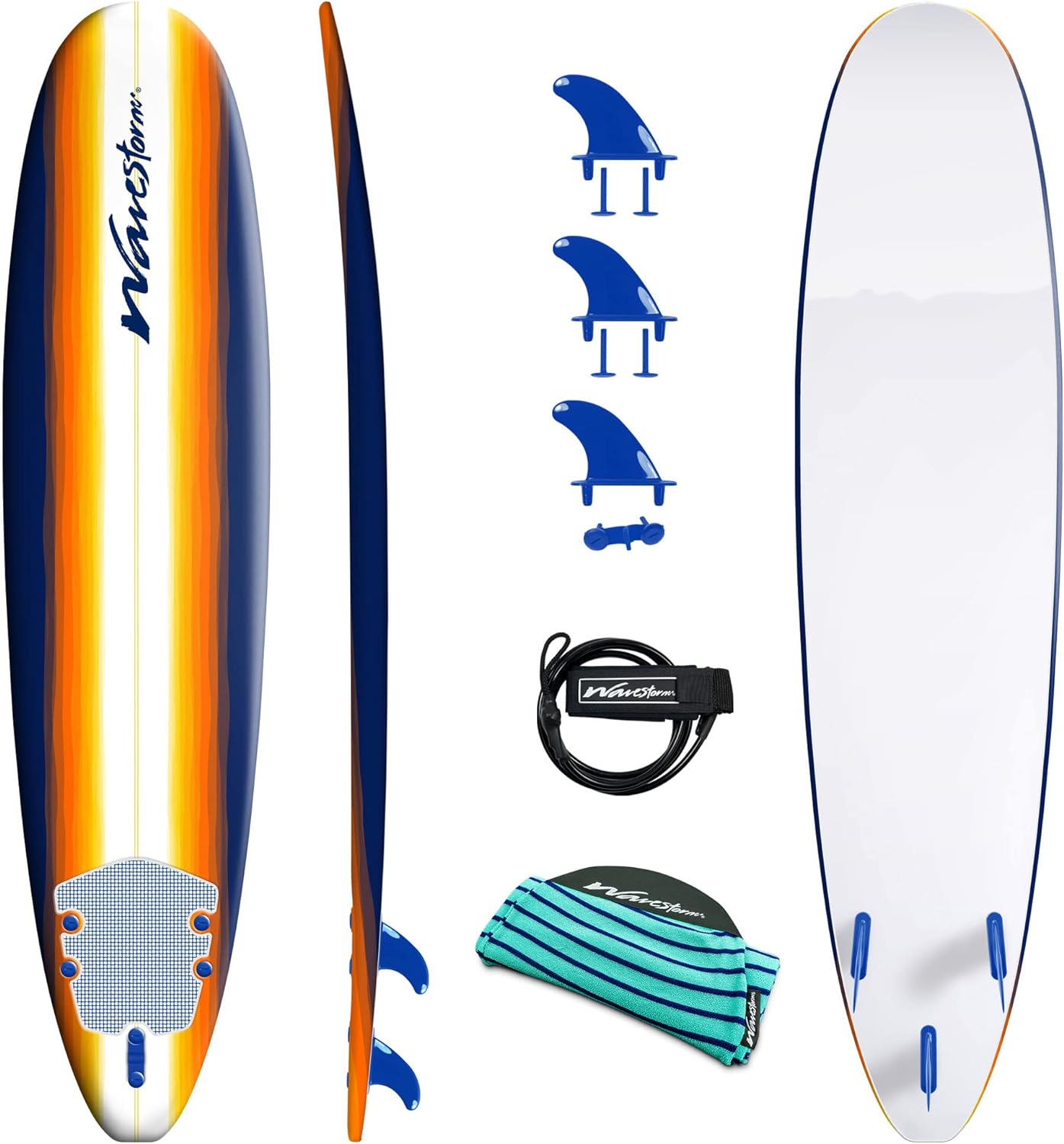 Wavestorm - Classic Soft Top Foam 8ft Surfboard