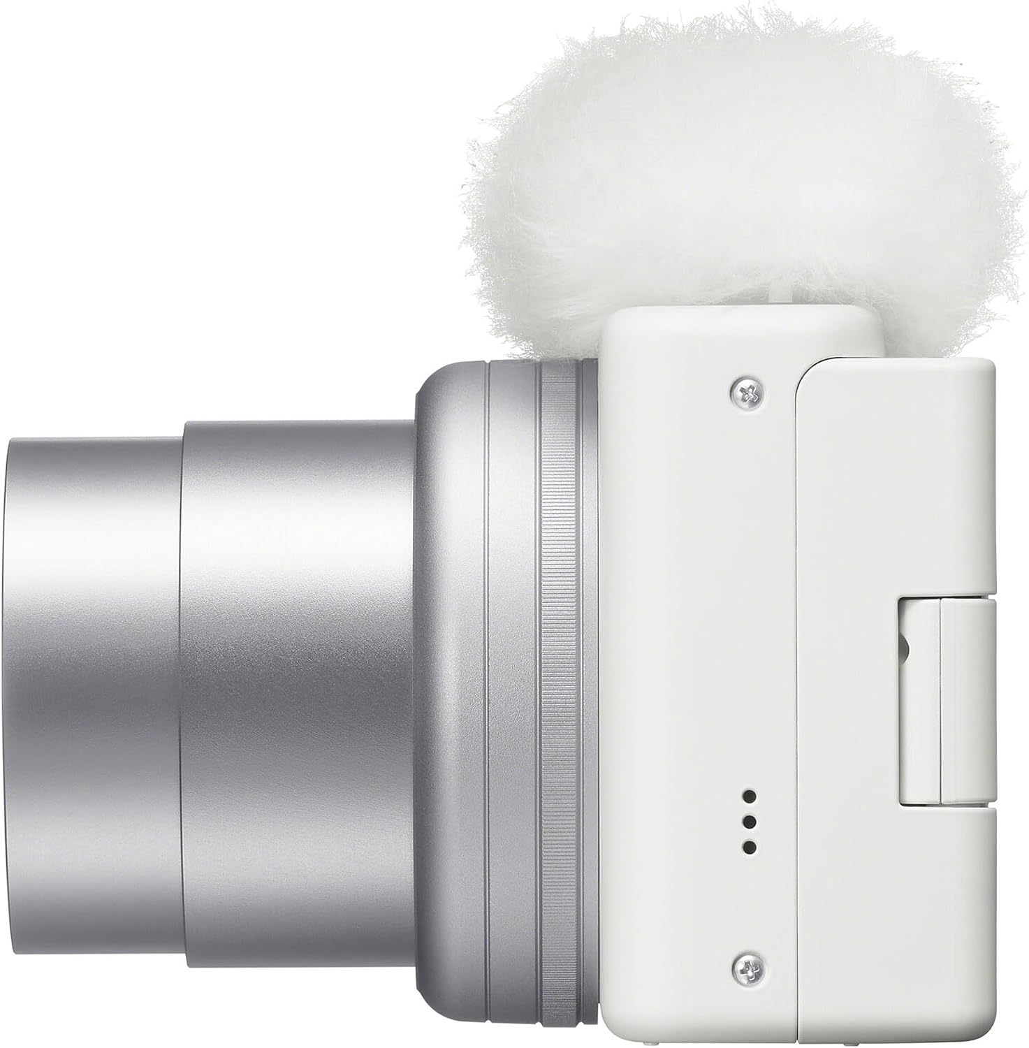 Sony ZV-1 II Vlog Camera for Content Creators and Vloggers (White) (ZV-1M2/W) + 64GB Card + Corel Photo Software + NP-BX1 Battery + Card Reader + LED Light + Soft Bag + Flex Tripod + More (Renewed)