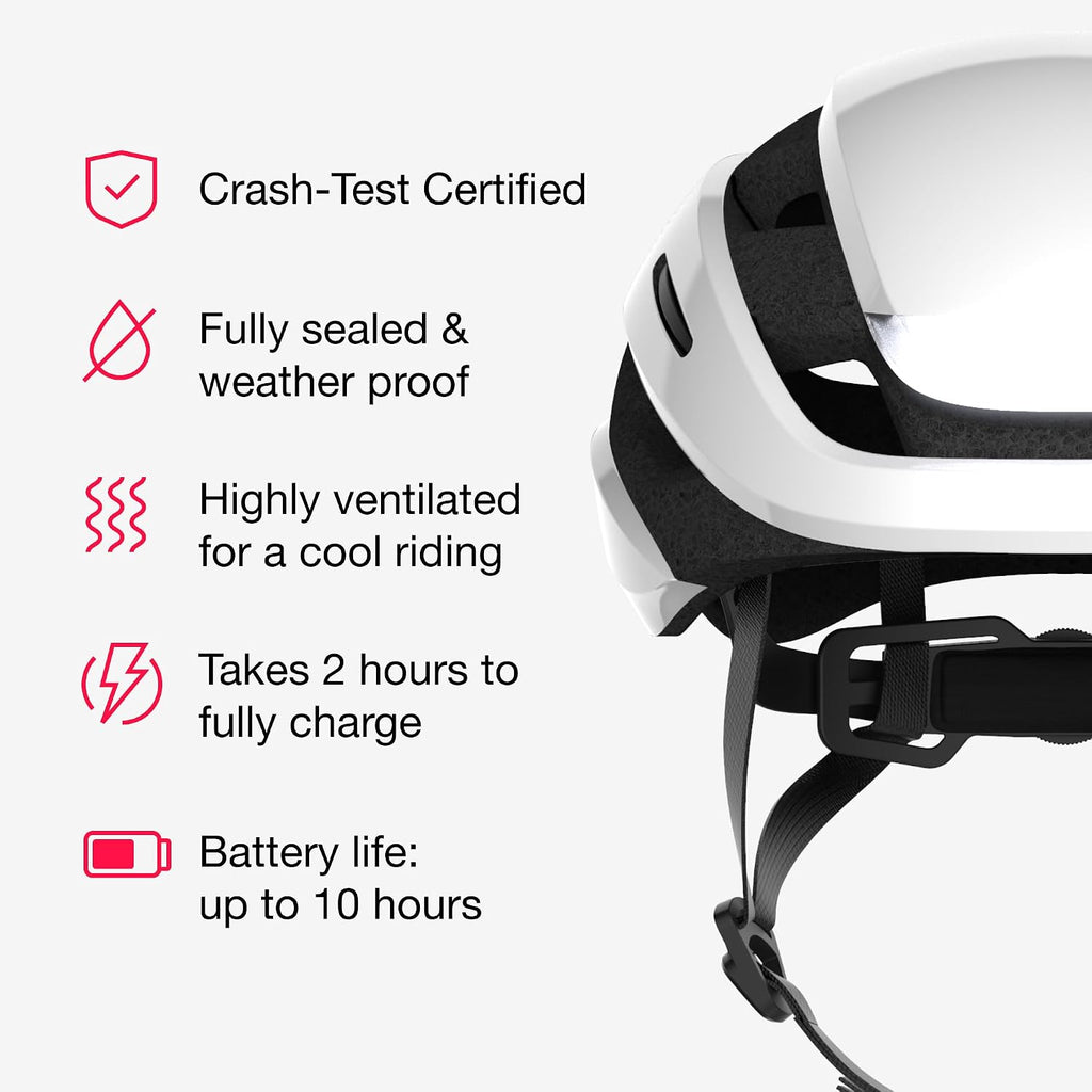 Lumos Ultra Smart Bike Helmet | Customizable Front and Back LED Lights with Turn Signals | Road Bicycle Helmets for Adults: Men, Women