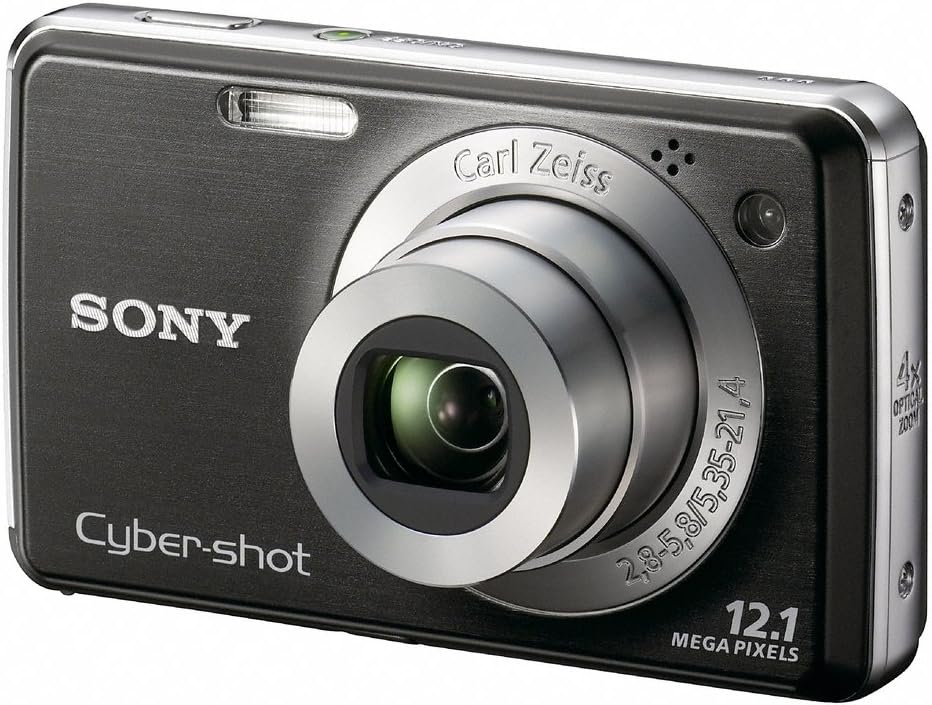 Sony Cybershot DSC-W220 12.1MP Digital Camera with 4x Optical Zoom with Super Steady Shot Image Stabilization (Black)