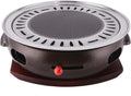 BBQ Barbeque Barbecue Grill, BBQ, Large Cast Iron Barbecue Meat Stove, Korean Household Charcoal Grill, Maifan Stone Baking Pan, Indoor Outdoor (Color : A)