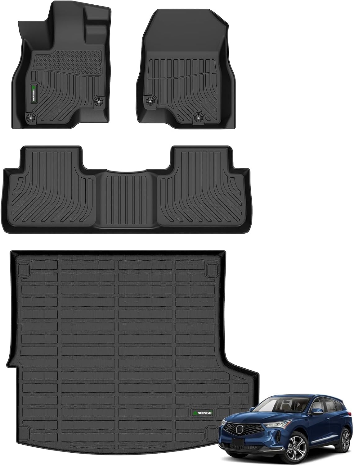 ANBINGO® Floor Mats & Cargo Liner for 2019-2025 Acura RDX, Base/Technology Package/A-Spec Package/Advance Package/A-Spec Advance Package/PMC Edition, All Weather TPE Automotive Floor Liners