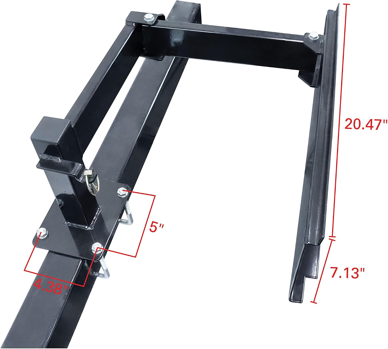 Quick Products QP-BGA Bumper-Mounted Swing Arm Assembly for Grilling, Tailgating, and More