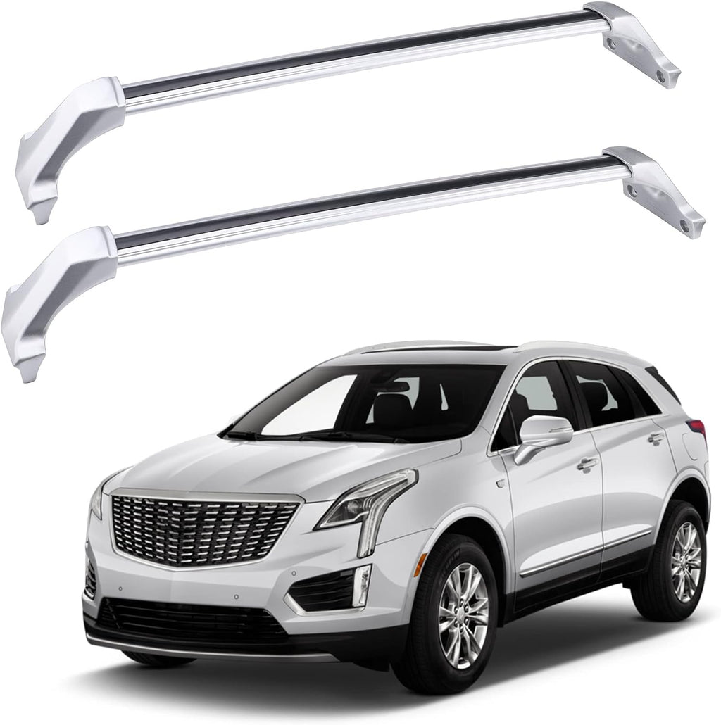 300Lbs Roof Rack Crossbars Compatible with Cadillac XT5 2017 2018 2019 2020 2021 2022 2023 2024 2025 2026, Aluminum Cross Bar for Rooftop Cargo Carrier Luggage Kayak Bicycles Snowboard
