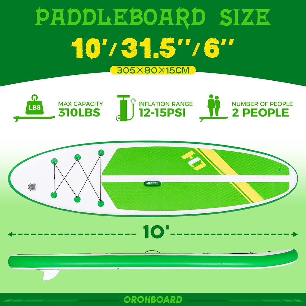 Inflatable Paddle Board 11'6/10'6 Paddle Board - All-Around SUP Board for Adults & Beginners, Stand Up Paddle Board with Complete Accessory Kit for Lake, River, Ocean
