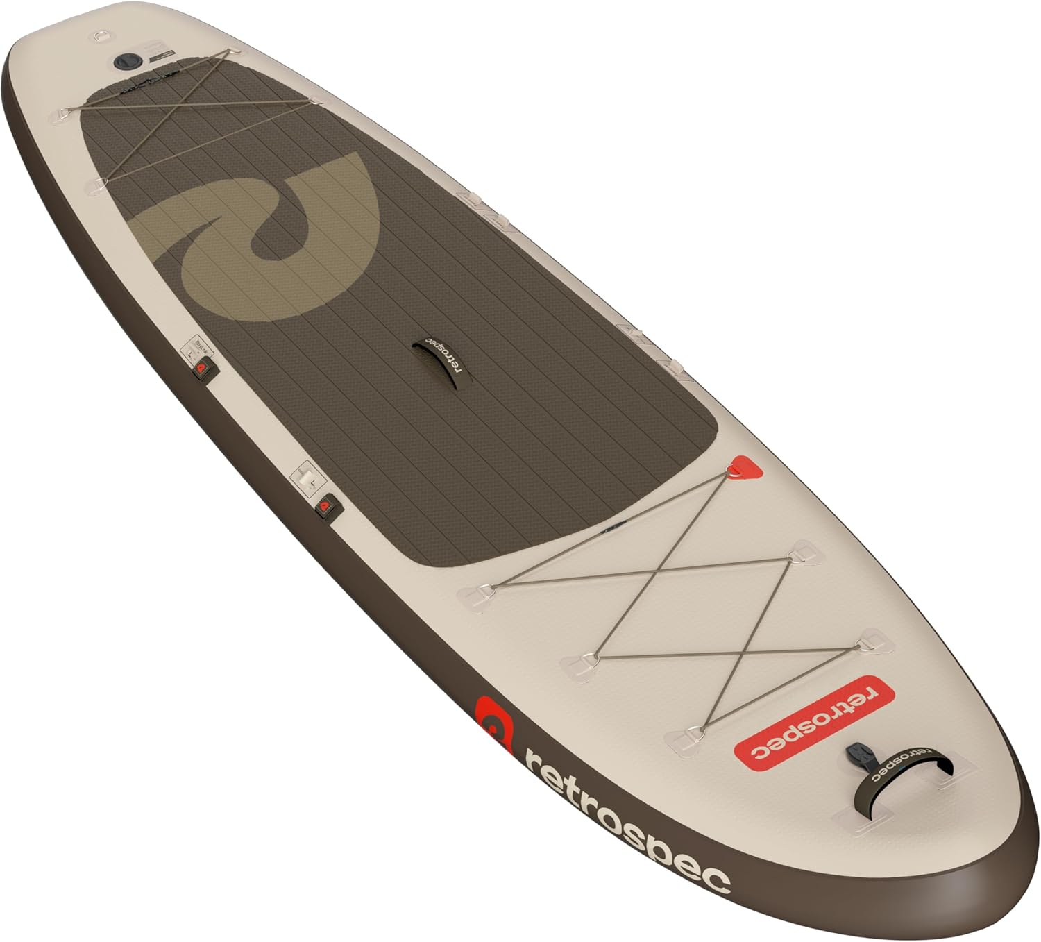 Retrospec Weekender XL Inflatable Paddle Board - Lake Essentials SUP with 400lb Capacity - Wide 11' x 35' x 8' All-Around Board for Fishing & Touring - Complete Kit with Paddle, Pump & Backpack