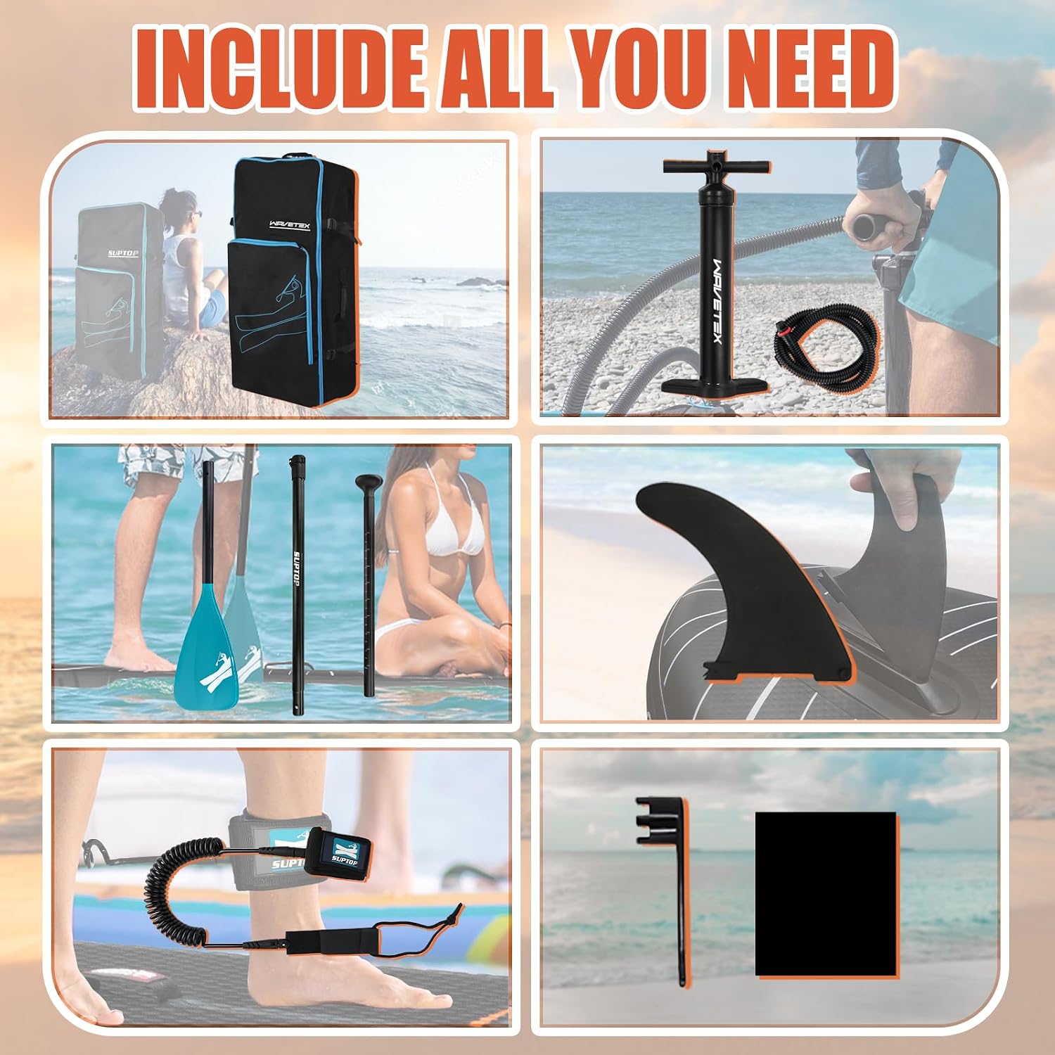 Inflatable Paddle Board, Stand Up Paddleboard with SUP Camera Seat, Wide Stance, Blow Up Paddle Board, ISUP Backpack, Pump, 3 Fins, 17.4lbs Ultra-Light Paddle Boards for Adults & Youth