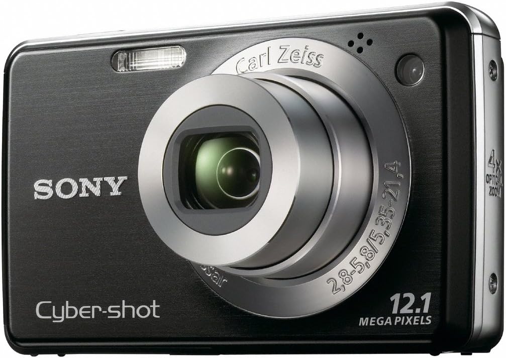 Sony Cybershot DSC-W220 12.1MP Digital Camera with 4x Optical Zoom with Super Steady Shot Image Stabilization (Black)