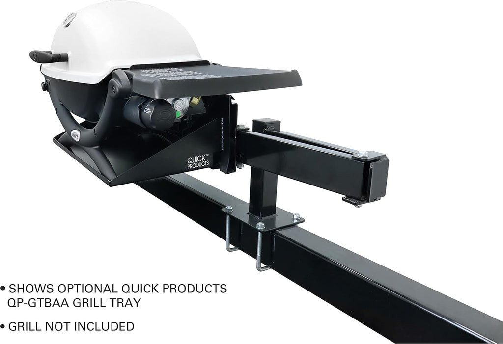 Quick Products QP-BGA Bumper-Mounted Swing Arm Assembly for Grilling, Tailgating, and More