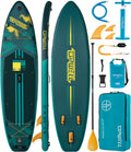 UPWELL 11'×34' Stand Up Paddle Board, SUP Board for Adults & Teens, Inflatable SUP Board with Premium Accessories, 120L Backpack, Paddle, Leash, Hand Pump, Fins