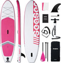 Inflatable Stand Up Paddle Board Includes Paddle, Dual Action Pump, and Accessories 11ft Lightweight iSUP, 33'*6' Wide Stable Design, Anti-Slip EVA Deck, Paddle Board for Adults