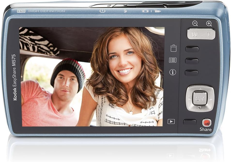 Kodak Easyshare M575 14 MP Digital Camera with 5x Wide Angle Optical Zoom and 3.0-Inch LCD (Lake Blue)