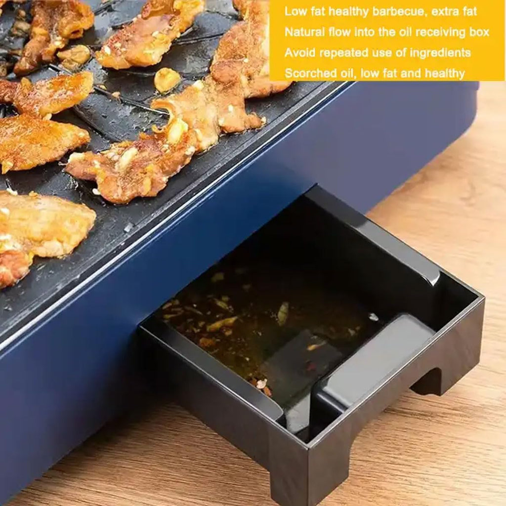 Smokeless Grill Indoor, 11 Levels Adjustable Firepower Portable Electric Korean BBQ Grill, LCD Smart Display, Fast Heat Up, 850W Removable BBQ Machine for Home, Party, Outdoor, Camping