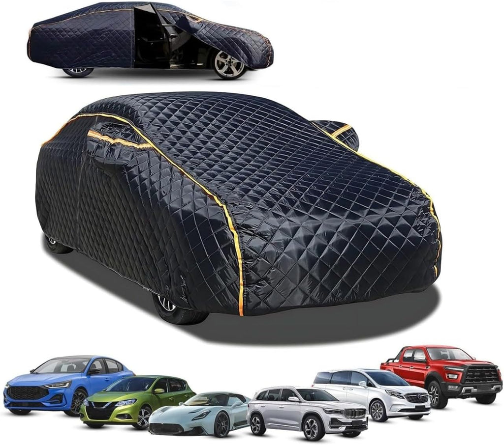 Hail Protector Car Cover Waterproof for BMW X1 sDrive28i (2023-2025, SUV), Heavy Duty Car Cover, Snow Sun Uv Dust All Weather Protection, Door Zipper & Reflective Strips dvd56