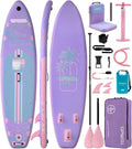 UPWELL 11'×34' Stand Up Paddle Board, SUP Board for Adults & Teens, Inflatable SUP Board with Premium Accessories, 120L Backpack, Paddle, Leash, Hand Pump, Fins