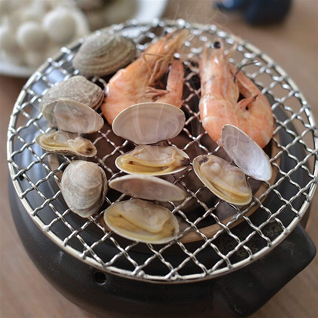 Barbecue Charcoal Grill Outdoor Indoor Barbecue Charcoal Grill BBQ Oven Household Charcoal Small Indoor Outdoor Stove Baking Net Korean Portable Charcoal Clay Grill