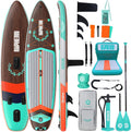 Niphean (Extra Large) Inflatable Paddle Board, SUP for 2+1 People/Family 500lbs Capacity Stand Up Paddle Board with SUP Accessories, StabilTrac Fin Non-Slip Paddleboard for Adults