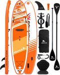 Abahub Inflatable SUP, Wide 10'6' x 31'/34' iSUP, Standup Paddleboard with Adjustable SUP Kayak Paddle, for Yoga, Paddle Board, Kayaking, Surf, Canoe, Fishing
