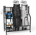 PLKOW Golf Bag Storage Garage Organizer, Extra Large Size Golf Bag Storage Stand and Golf Equipment Rack for Garage,Shed, Basement