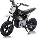 Electric Motorcycle for Kids Ages 5-10, 24V 200W Higher Speed Electric Dirt Bike, Kids Ride On Motorcycle with Rear Wheel Shock Absorber, LED Breath Light, Bluetooth, Music, Horn, Black
