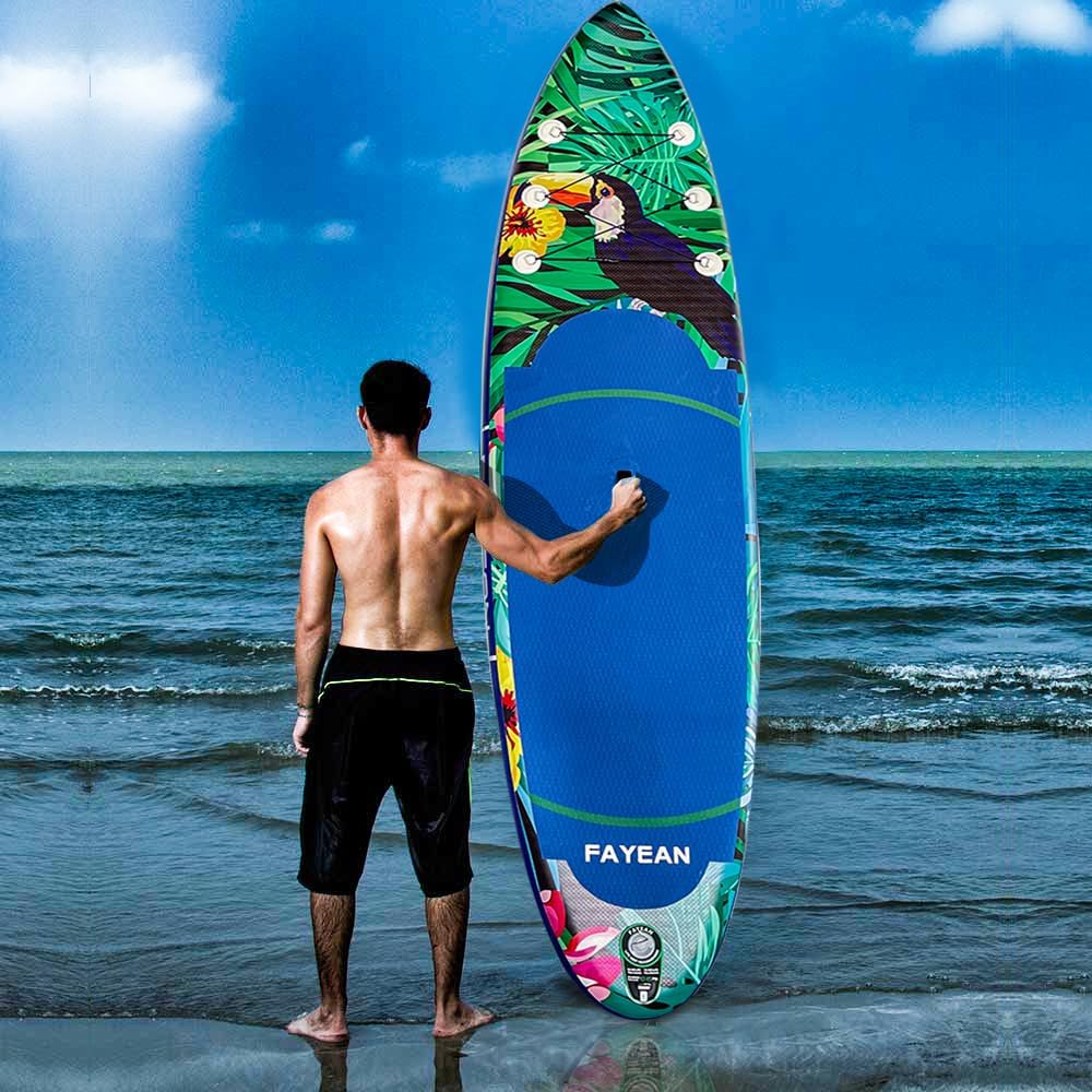 Inflatable Paddle Board,Extra Wide 10.6'/11' Stand Up Paddle Board with Sup Accessories,400lbs Capacity for Family with Safety Leash, All Skill Levels Sup for Yoga,Fishing,Surfing