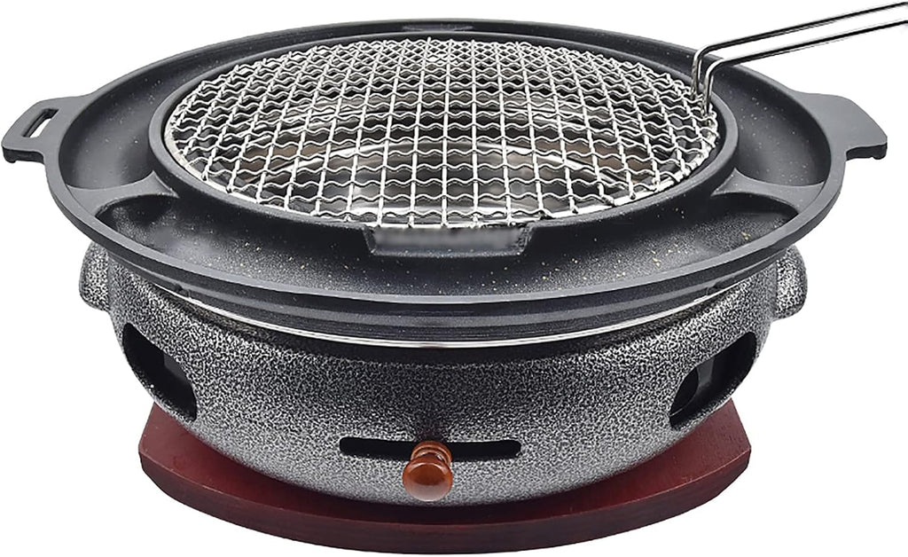 BBQ Barbeque Barbecue Grill, BBQ, Multifunctional Smokeless Charcoal Grill, Household Korean BBQ Grill, Split Design, Easy to Clean (Color : A)