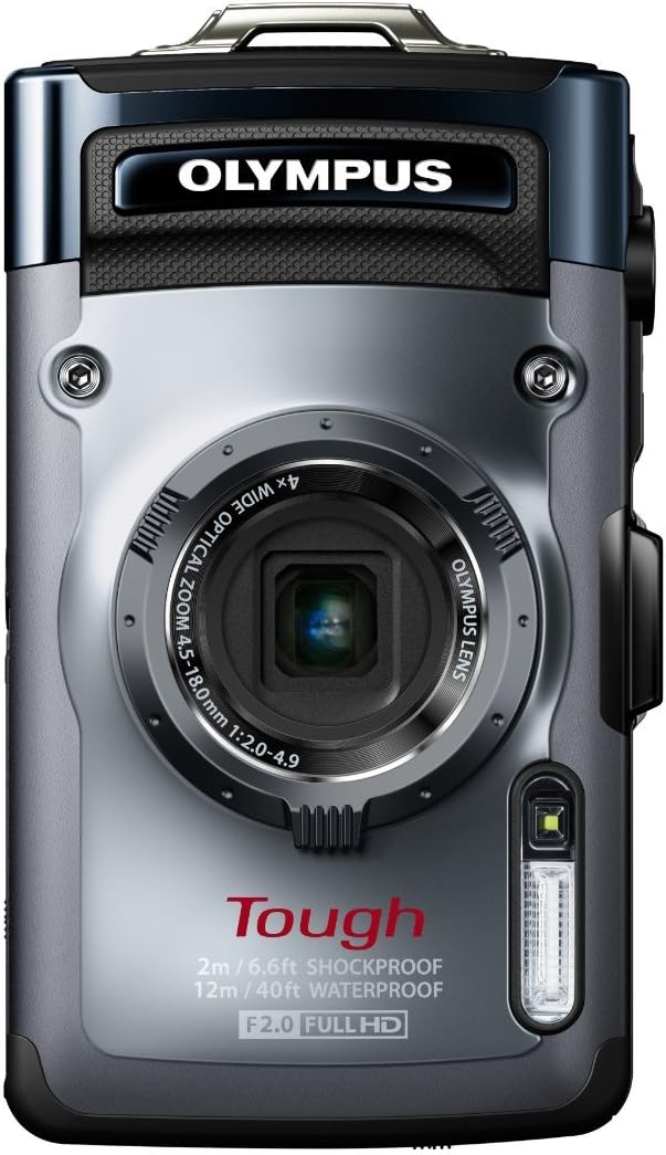 OM SYSTEM OLYMPUS TG-1iHS 12 MP Waterproof Digital Camera with 4x Optical Zoom,Silver