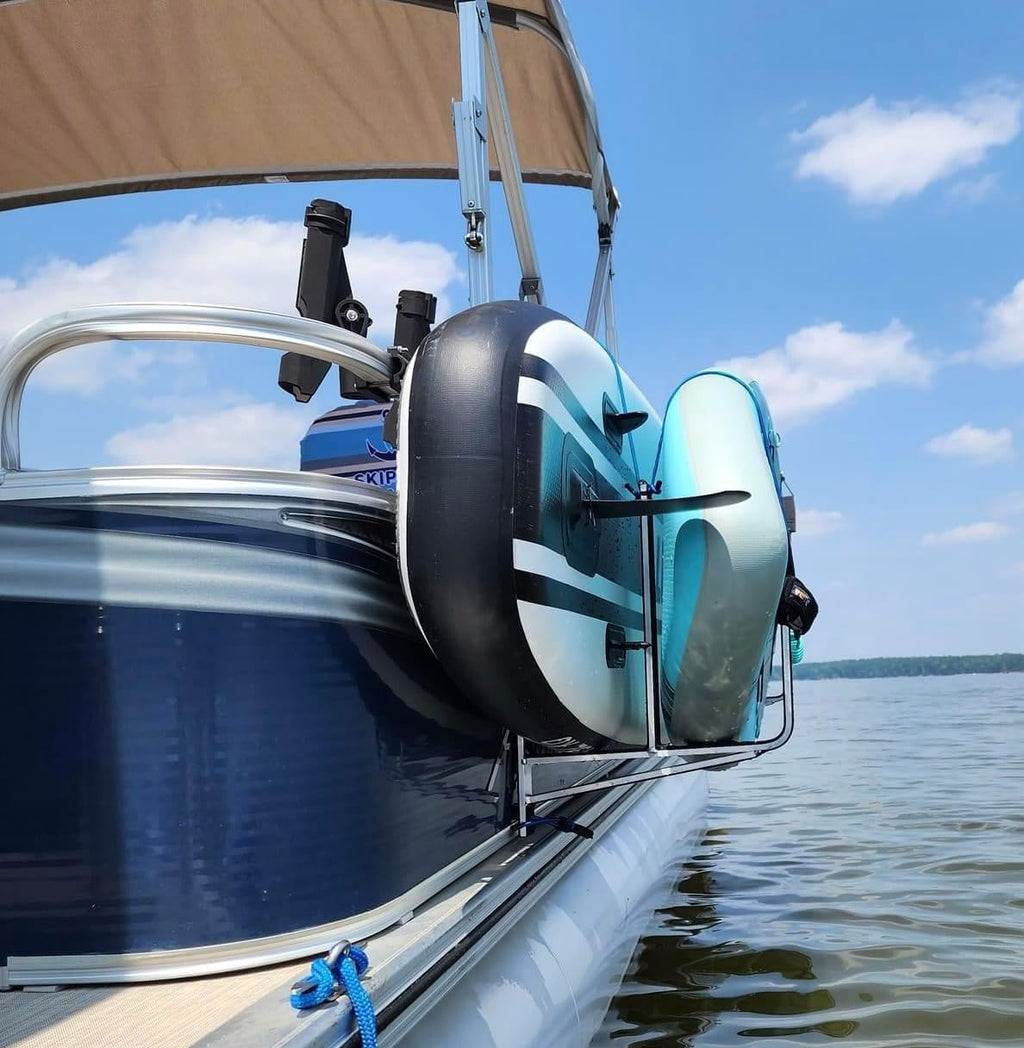 Pontoon Boat Dual Wake/Paddle Board Solution