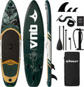 Quashley Inflatable Paddle Board Extra Wide Stand Up Paddleboards 11'×34' with All Premium Paddle Board Accessories,Inflatable SUP for Adults/Family,Beginner-Friendly,Removable Fin,Hand Pump