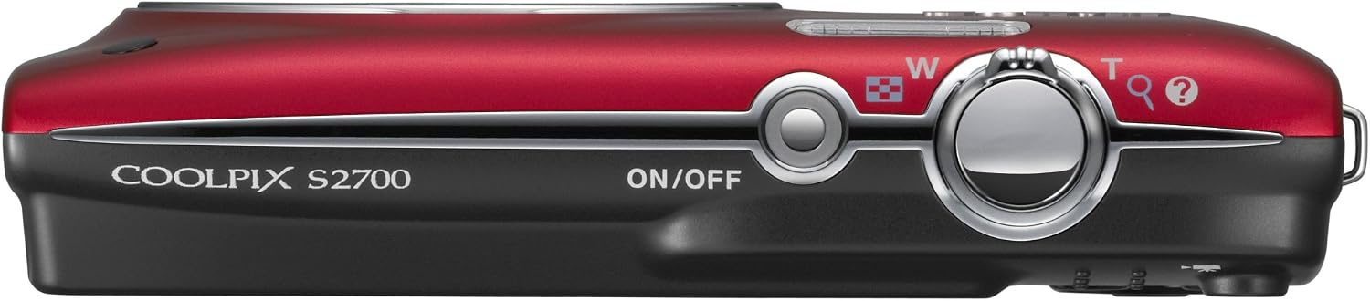 Nikon COOLPIX S2700 16 MP Digital Camera with 6x Optical Zoom and 720p HD Video (Red) (OLD MODEL)