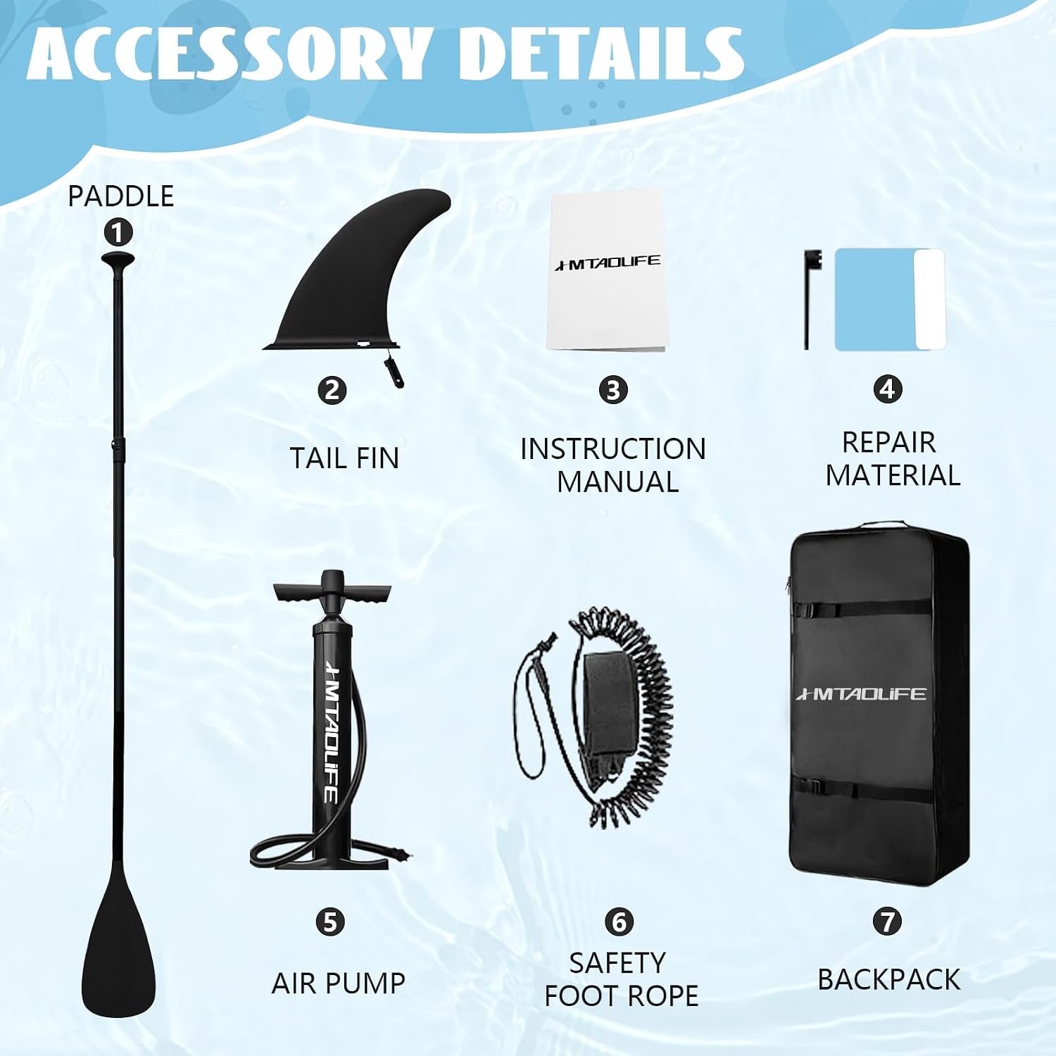 Kids Inflatable Stand Up Paddle Board, Kids Paddle Board with SUP Accessories, Anti-Slip EVA Deck, 7'6''Child SUP for Kids & Youth